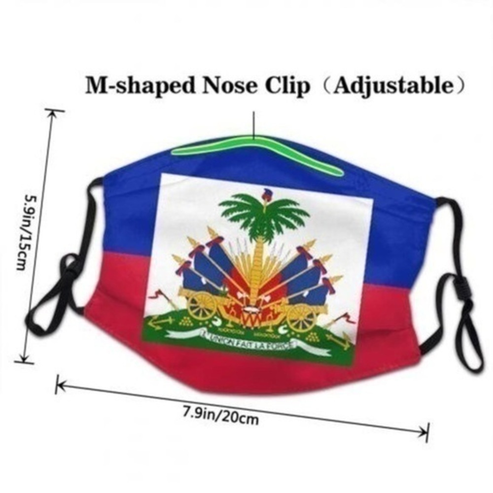 MVP Adjustable Face Mask, Haitian Flag Day